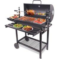 Groundlevel XXL BBQ Grill with Automated Rotisserie in Black