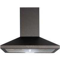 SIA 60cm Pyramid Chimney Cooker Hood Kitchen Extractor Fan In Black - CHL60BL