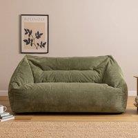 icon Cecilia Jumbo Cord Giant Bean Bag Sofa in Green | Size: Medium