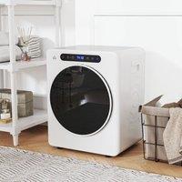 HOMCOM 4kg Portable Vented Tumble Dryer Machine with Timer, 6 Heat Settings in White