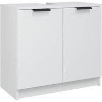 Berkfield Home Bathroom Cabinet White 64.5x33.5x59 cm Engineered Wood