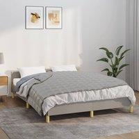Berkfield Home Weighted Blanket Grey 135x200 cm Single 10 kg Fabric