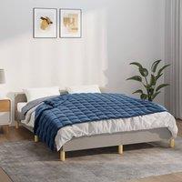 Berkfield Home Weighted Blanket Blue 150x200 cm 7 kg Fabric