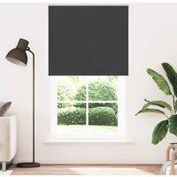 Berkfield Home Roller Blind Blackout Black 125x230 cm Fabric Width 121.6 cm Polyester