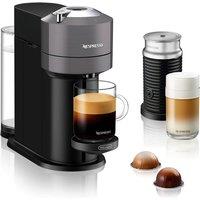Nespresso Vertuo Next + Milk Pod Coffee Machine with Aeroccino - Grey