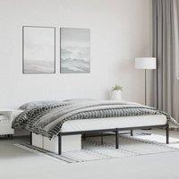 Berkfield Home Metal Bed Frame Black 200x200 cm