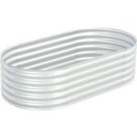Berkfield Home Garden Raised Bed 160x80x44 cm Galvanised Steel Silver | Size: 160 x 80 x 44 cm