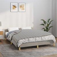 Berkfield Home Weighted Blanket Grey 137x200 cm Single 10 kg Fabric