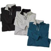 Atlas for Men Men's X-Trem Microfleece Jumper (Pack of 3) in Beige | Size: Large