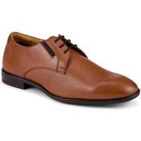 Pavers Men's Wide Fit Smart Leather Lace-Up Shoes in Tan | Size: 11