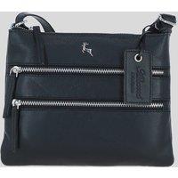 Ashwood Leather Women's 'Ayr' Real Leather Crossbody Bag in Black