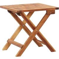 Berkfield Home Folding Garden Coffee Table 40x40x40 cm Solid Acacia Wood in Brown | Size: 40 x 40 x 40 cm