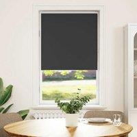 Berkfield Home Roller Blind Blackout Black 65x175 cm Fabric Width 60.7 cm Polyester