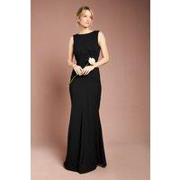 Coast Women's Honoured Sleeveless Cowl Back Maxi Bridesmaid Dress in Black | Size: 16