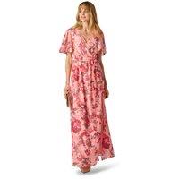 Adrianna Papell Women's Print Embroidery Wrap Dress in Pale Pink | Size: Medium