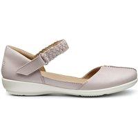 Hotter Women's Extra Wide 'Lake' Mary Janes in Taupe | Size: 6