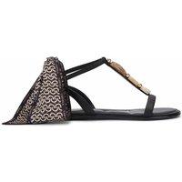 Carvela Women's 'Sorrento Gem Flat Sandal' Sandals in Black | Size: 6