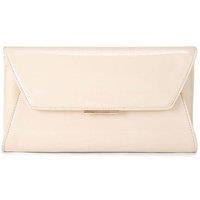 Carvela Women's 'Spirit Clutch' Patent Bag in Cream