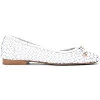 KG Kurt Geiger Women's 'Nora' Leather Flats in Cream | Size: 6