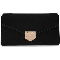 Carvela Women's 'Maria Envelope Clutch' Suedette Bag in Black