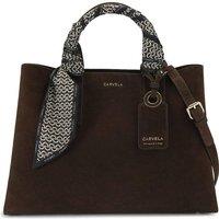 Carvela Women's 'Nina Tote' Suede Bag in Dark Brown