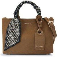 Carvela Women's 'Nina Mini Tote' Suede Bag in Tan