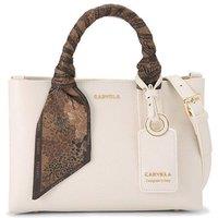 Carvela Women's 'Nina Mini Tote' Leather Bag in Cream