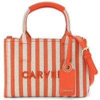 Carvela Women's 'Lidia Micro Tote' Canvas Bag in Orange