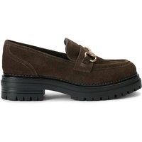 KG Kurt Geiger Women's 'Tasha Loafer2' Suede Flats in Brown | Size: 6