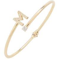 Latelita Women's Initial Bangle Gold M