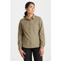 Craghoppers Women's 'Expert Kiwi' Long Sleeved Shirt in Beige | Size: 12