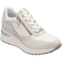 Lotus Women's 'Bianchi' Zip-Up Trainers in White | Size: 8