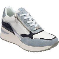 Lotus Women's 'Bianchi' Zip-Up Trainers in Blue | Size: 4