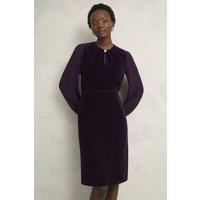 Hobbs London Women's Willow Dress in Aubergine | Size: 8