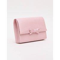 Phase Eight Women's Grosgrain Bow Clutch in Baby Pink