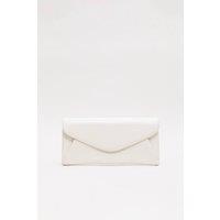 Phase Eight Women's Leather Clutch Bag in Ivory