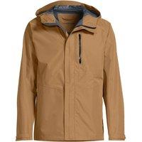 Lands' End Men's Packable Waterproof Rain Jacket in Brown | Size: Large