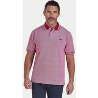 Raging Bull Men's Tipped Collar Two Tone Pique Polo in Dark Red | Size: Medium