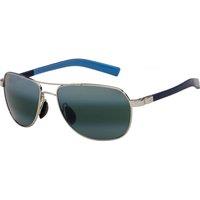 Maui Jim Men's 327-17 Aviator/Navigator Sunglasses in Silver