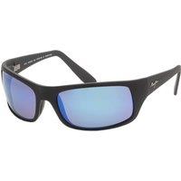 Maui Jim Men's MJ0202S-004 Peahi Square/Rectangle Sunglasses in Black