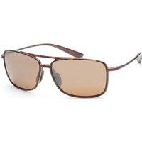 Maui Jim Men's MJ0437S-002 Kaupo Gap Aviator/Navigator Sunglasses in Brown