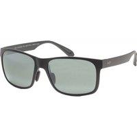 Maui Jim Men's MJ0432SA-001 Red Sands Square/Rectangle Sunglasses in Black