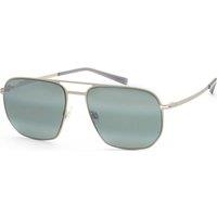 Maui Jim Men's MJ0605S-001 Sharks Cove Aviator/Navigator Sunglasses in Silver
