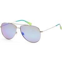 Maui Jim Men's MJ0665S-003 Hauoli Aviator/Navigator Sunglasses in Silver