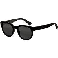 Maui Jim Men's MJ0668S-001 Maoli Round/Oval Sunglasses in Black