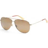 Maui Jim Men's MJ0674S-004 Hauoli Aviator/Navigator Sunglasses in Gold