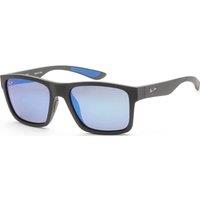 Maui Jim Men's MJ0897S-007 The Flats Square/Rectangle Sunglasses in Black