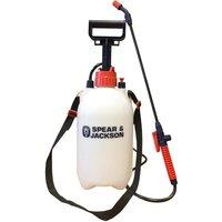 Spear & Jackson 'Pressure Sprayer' for Wood with Pressure Release Valve, 5 Litre in White
