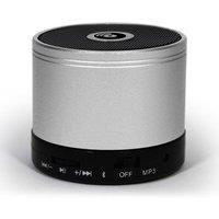 Soundz Mini Bluetooth Speaker With LED, MP3, FM Radio & Micro SD Slot Silver