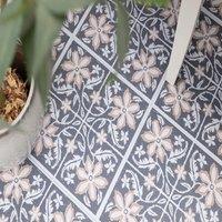 Floor Pops Lillium Blue Self Adhesive Vinyl Floor Tiles Pack of 10 (0.93sqm) | Size: 304.8mm x 304.8mm